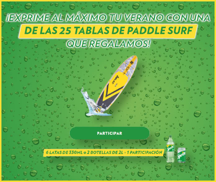 Sorteo Por Compra Sprite 25 Tablas Paddle Surf