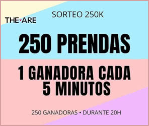 Sorteo The Are 250 Prendas