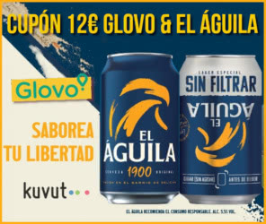 Cupón Glovo El Águila Cupon 12 Euros