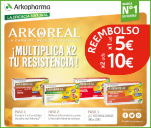 Reembolso Arkopharma Arkoreal 5 Euros 10 Euros