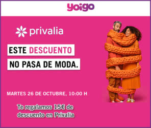 Descuento Yoigo Requetemartes Privalia 15 Euros