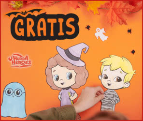 Gratis Hurra Heroes Recortables Halloween