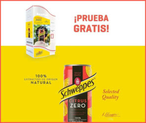 Muestras Gratis Samplia Scheweppes Citrus Zero
