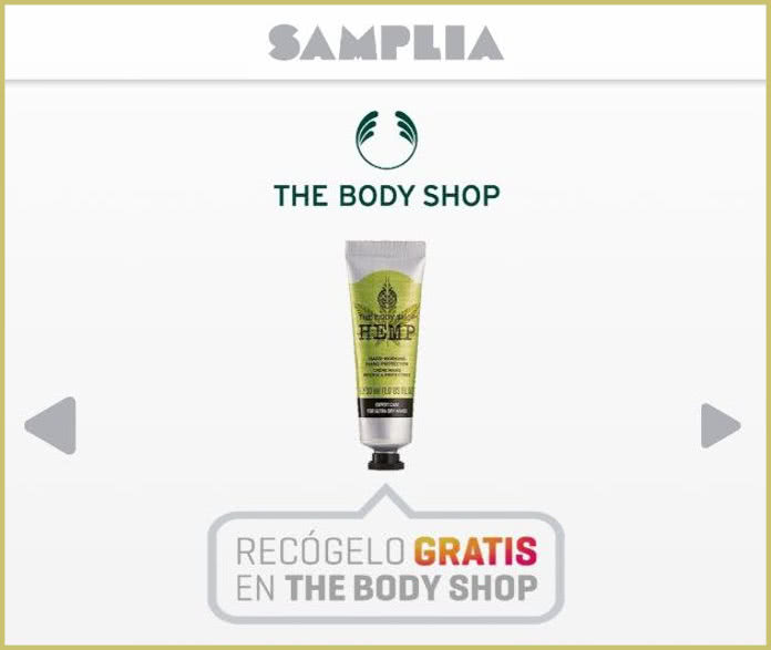 Muestras Gratis Samplia The Body Shop Crema