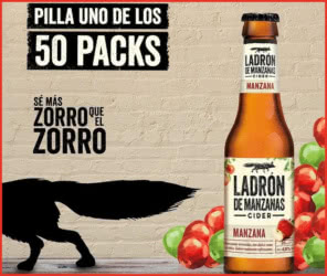 Sorteo Ladrón De Manzanas Cider 50 Packs