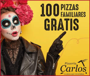 Sorteo Pizzerías Carlos 100 Pizzas