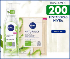 Tester Nivea 200 Probadores Naturally Good