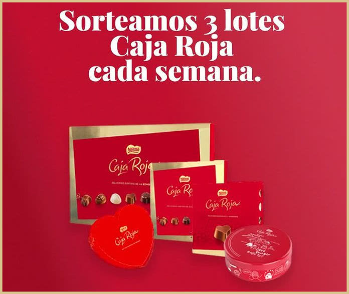Sorteo Nestlé 3 Lotes Semanales Caja Roja