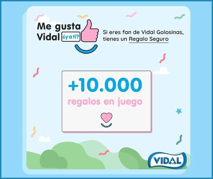 Sorteo Vidal Golosinas 10000 Premios