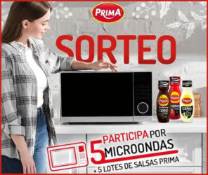Sorteo Salsas Prima 5 Microondas 5 Lotes