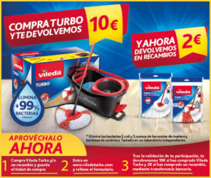 Reembolso Vileda Turbo 10 Euros