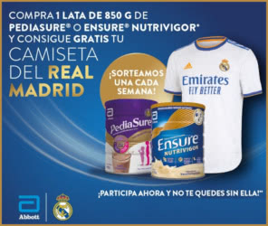 Sorteo Por Compra Pediasure Ensure Camisetas Real Madrid