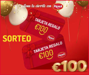 Sorteo Salsas Prima 2 Tarjetas Regalo 100 Euros