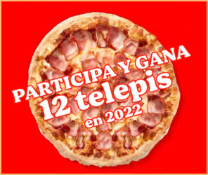 Sorteo Telepizza 12 Pizzas