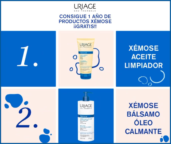 Sorteo Uriage Pack gratis para un año de Xémose