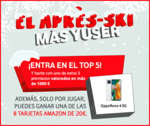 Sorteo Vodafone Yu 5 Premios 1000 Euros