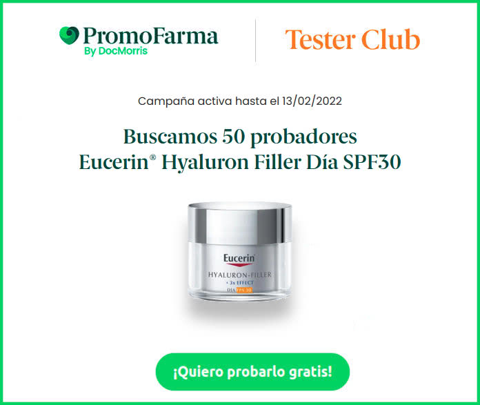 Tester Promofarma Eucerin 50 Probadores