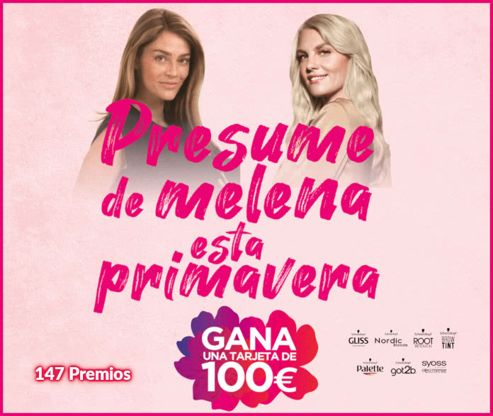 Sorteo Por Compra Schwarzkopf 147 Tarjetas 100 Euros