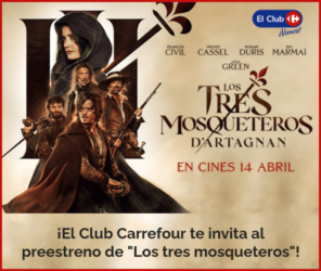 Sorteo Carrefour Entradas Cine 3 Mosqueteros