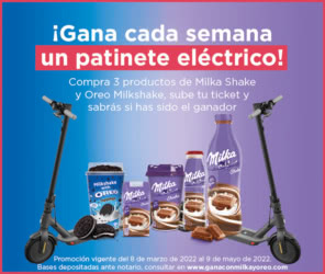 Sorteo Por Compra Milka Oreo Patinetes Eléctricos