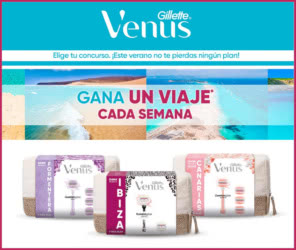 Sorteo Por Compra Venus Gillette Viaje Cada Semana