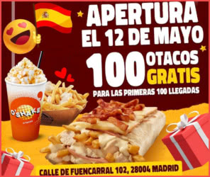 Gratis Otacos 100 Tacos Madrid