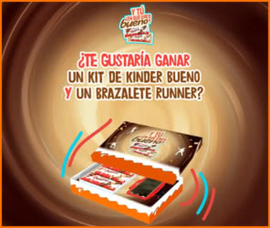Sorteo Kinder Bueno Kit Brazalete Runner