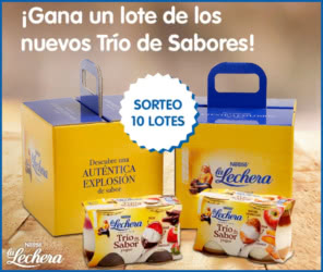 Sorteo La Lechera Lote Trío Sabores