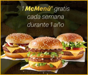 Sorteo Mcdonalds Menús 12 Meses Gratis