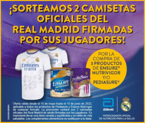 Sorteo Por Compra Ensure Pediasure Camisetas Firmadas Real Madrid