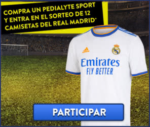 Sorteo Por Compra Pedialyte 12 Camisetas Real Madrid