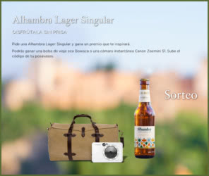 Sorteo Cervezas Alhambra Bolsa Viaje Canon Zoemini