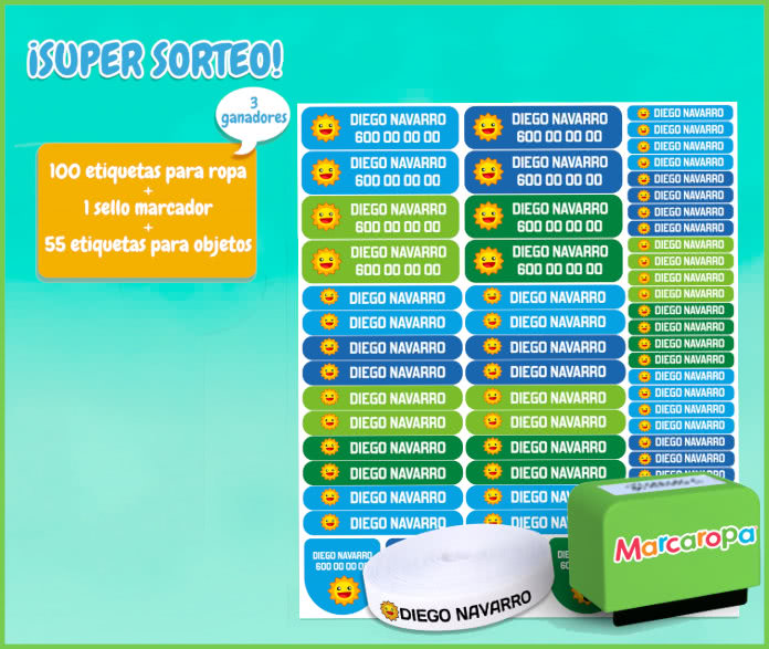 Sorteo Marcaropa 3 Ganadores