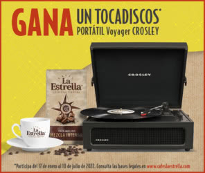 Sorteo Por Compra Cafés La Estrella Tocadiscos Portátil
