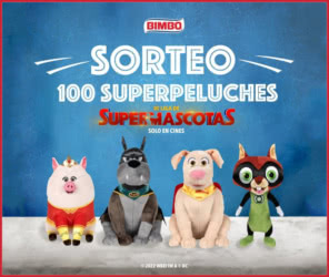 Sorteo Bimbo 100 Superpeluches Liga Supermascotas