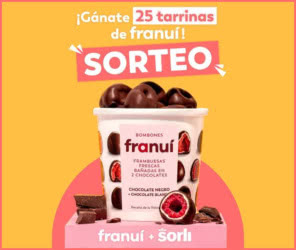 Sorteo Franuí Sorli 25 Tarrinas Helado