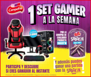Sorteo Por Compra Campofrio Snackin Set Gamers