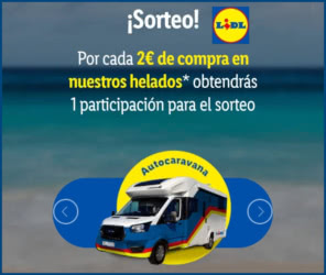 Sorteo Por Compra Lidl Helados Autocaravanas Cupones