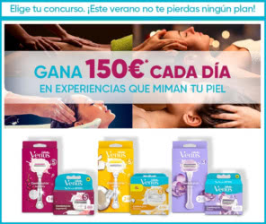 Sorteo Venus Gillette 150 Euros Cada Dia