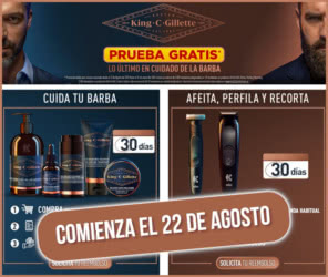 Reembolso Gillette King C Cremas Maquinilla