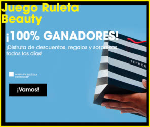 Sorteo Sephora Ruleta Descuentos