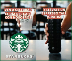 Gratis Starbucks Cafe Gratis 1 Octubre 2022