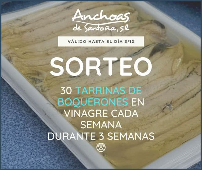 Sorteo Anchoas Santoña 60 Tarrinas Boquerones