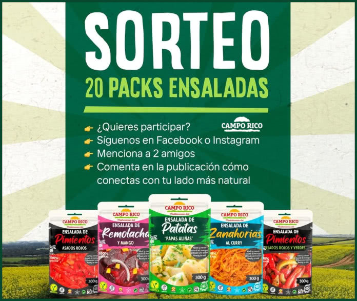 Sorteo Camporico 20 Packs Ensaladas