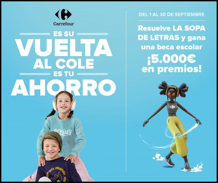 Sorteo Carrefour Beca Escolar 5000 Euros