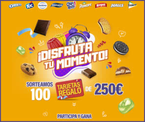 Sorteo Por Compra Mondelez 100 Tarjetas De250 Euros