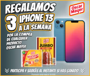 Sorteo Por Compra Oscar Mayer 27 Iphone 13