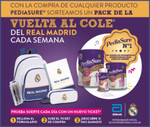 Sorteo Por Compra Pediasure Pack Real Madrid
