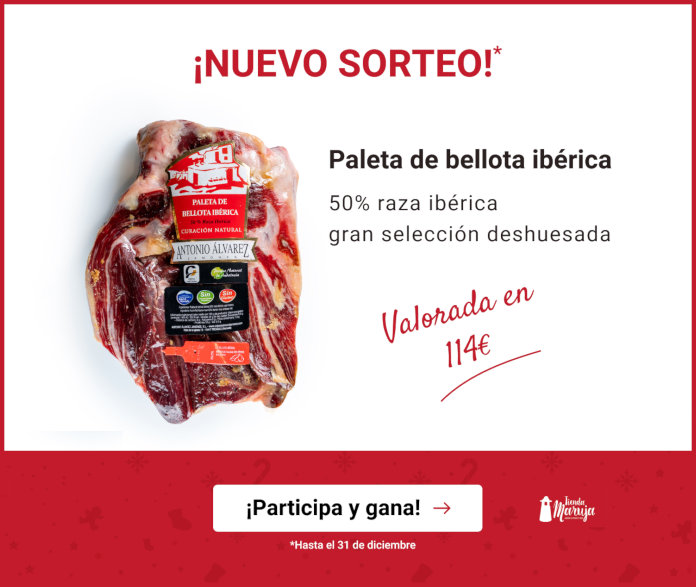 Sorteo Tienda Maruja Paleta Bellota Diciembre