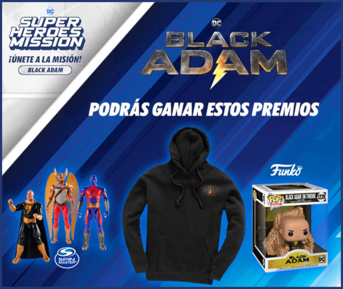 Sorteo Warner Black Adam Merchandising Viaje